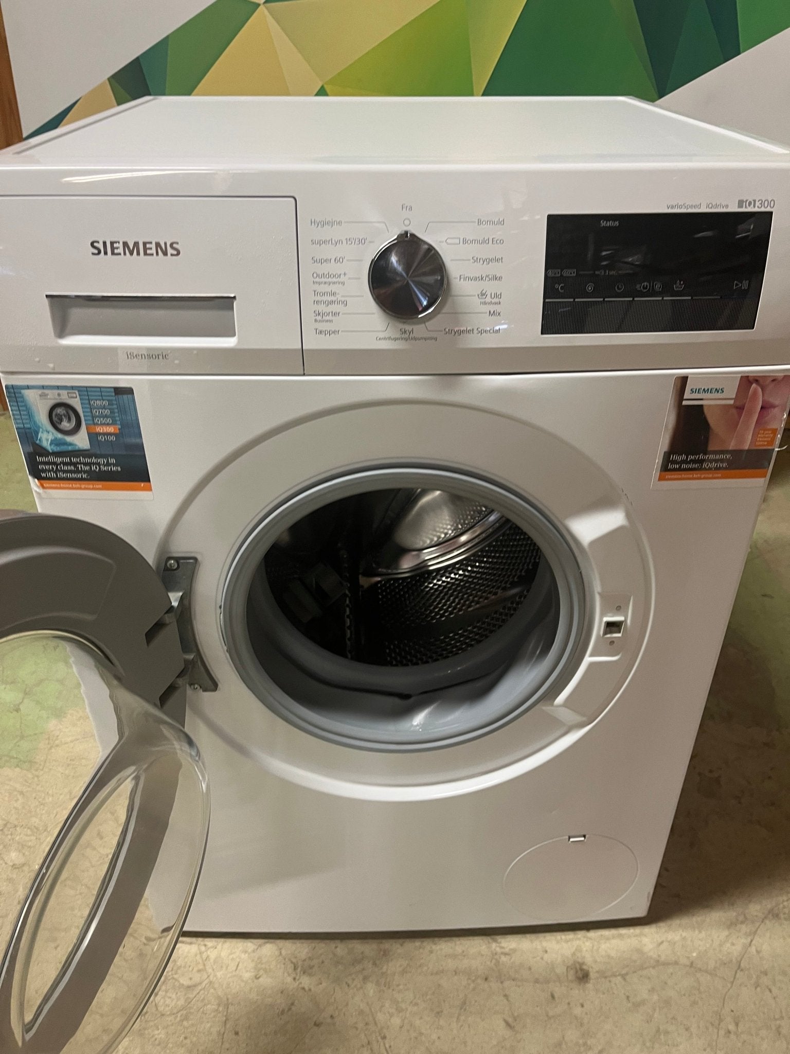 Siemens Vaskemaskin iQ300 WM14N1B8DN Vaskemaskin - Norskombruk.no