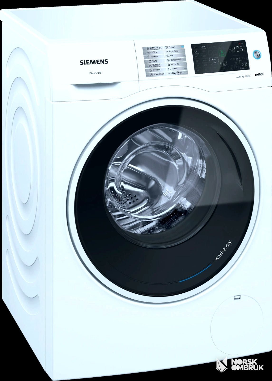 Siemens WD14U501DN kombi vaskemaskin/tørketrommel Vask&tørk - Norskombruk.no