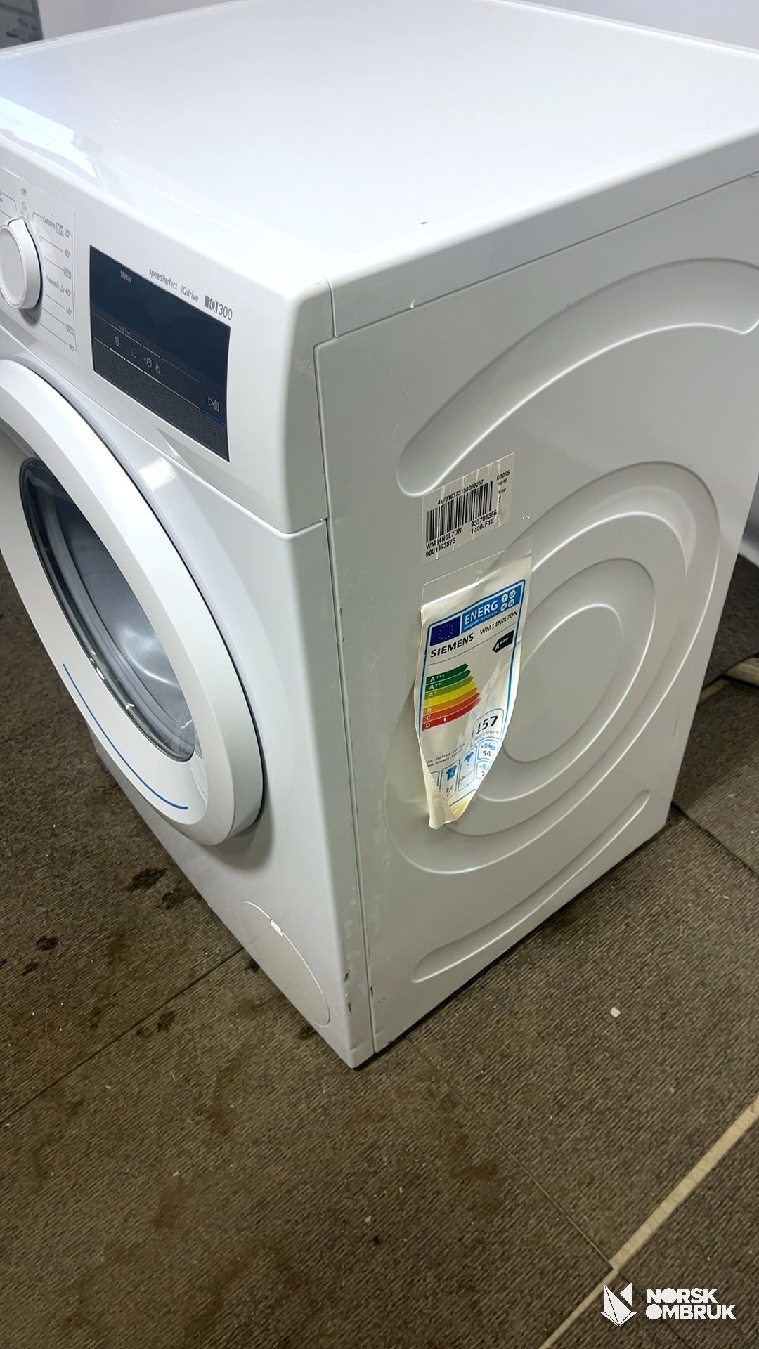 Siemens WM14N0L7DN vaskemaskin Vaskemaskin - Norskombruk.no