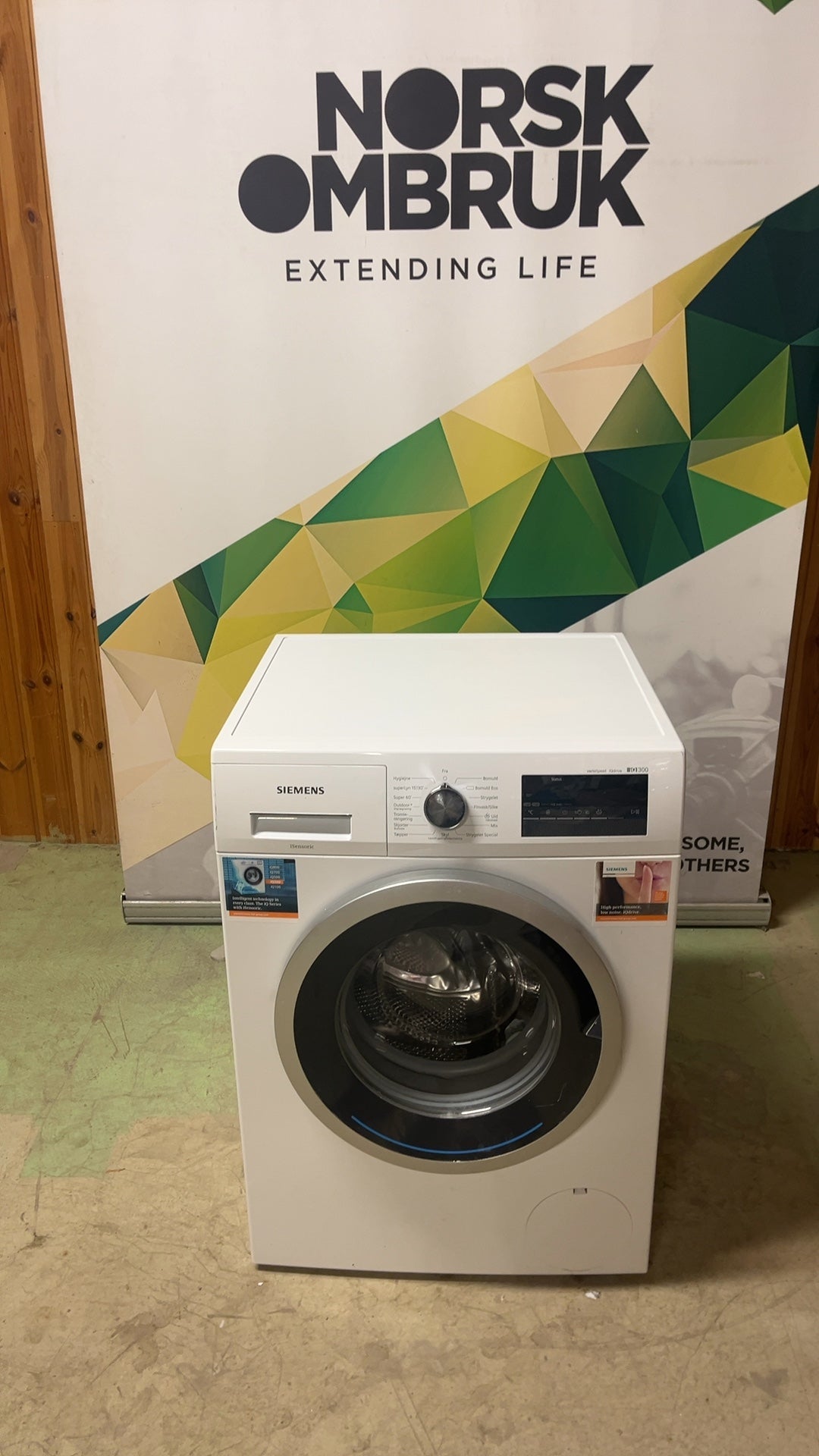 Siemens WM14N1B8DN vaskemaskin vaskemaskin - Norskombruk.no