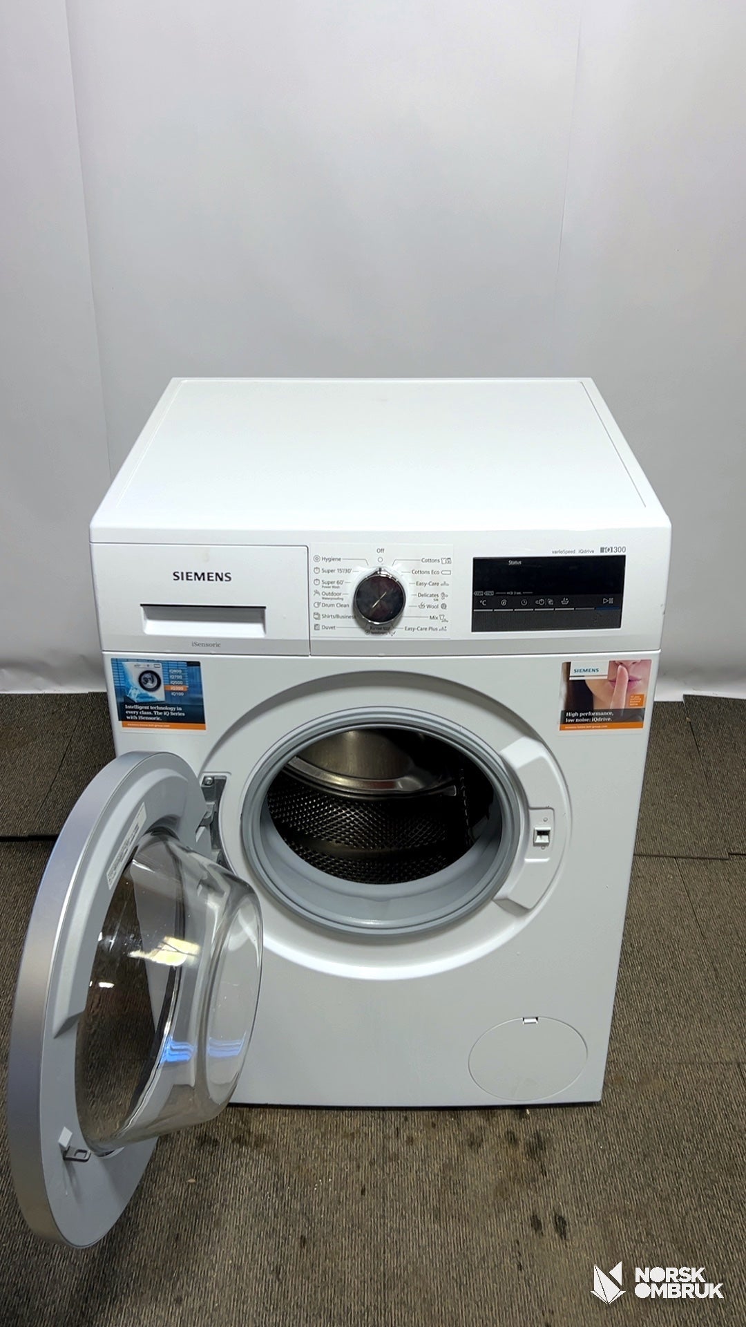 Siemens WM14N1B8DN vaskemaskin Vaskemaskin - Norskombruk.no