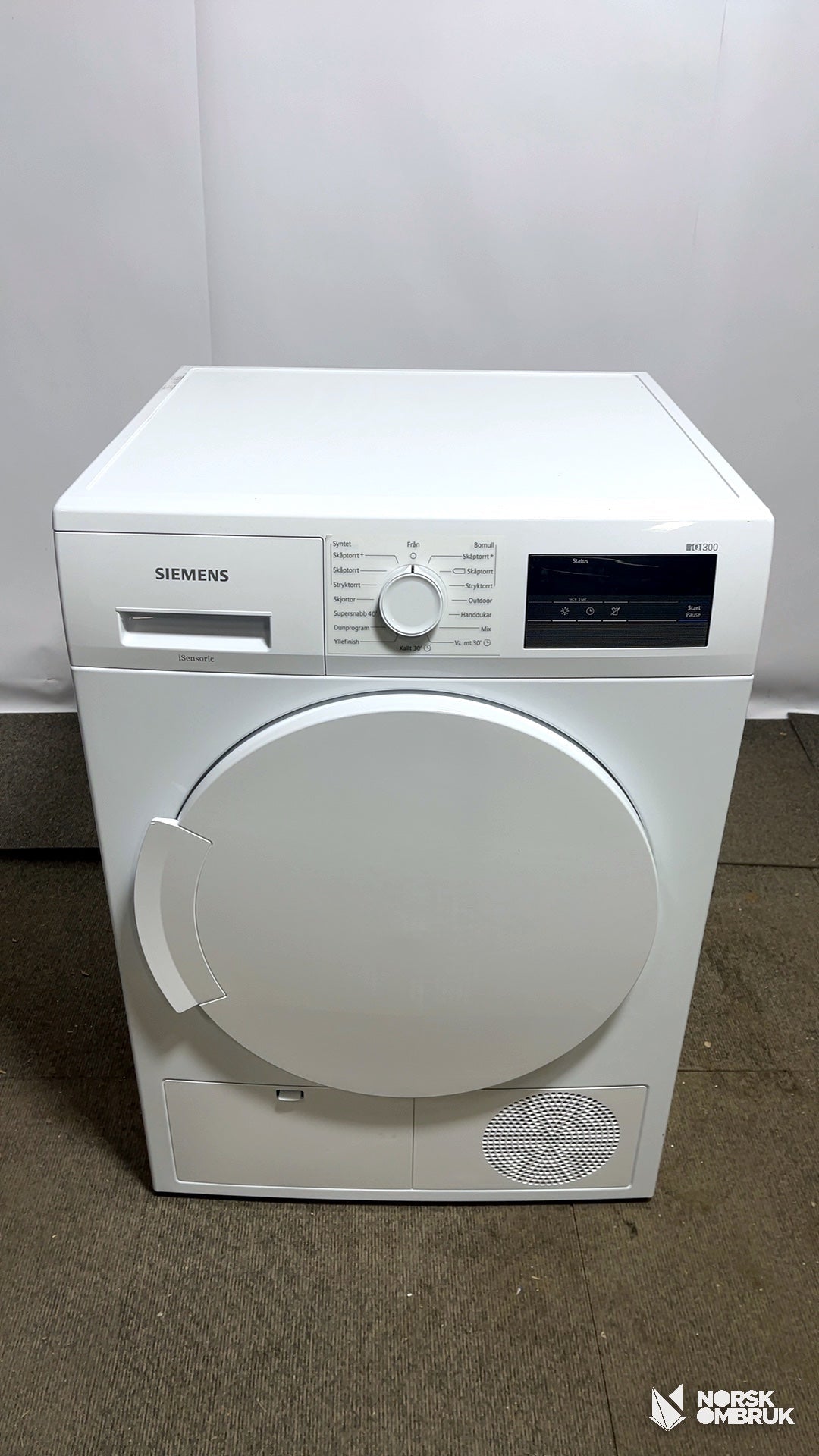 Siemens WT43H007DN tørketrommel Tørketrommel - Norskombruk.no