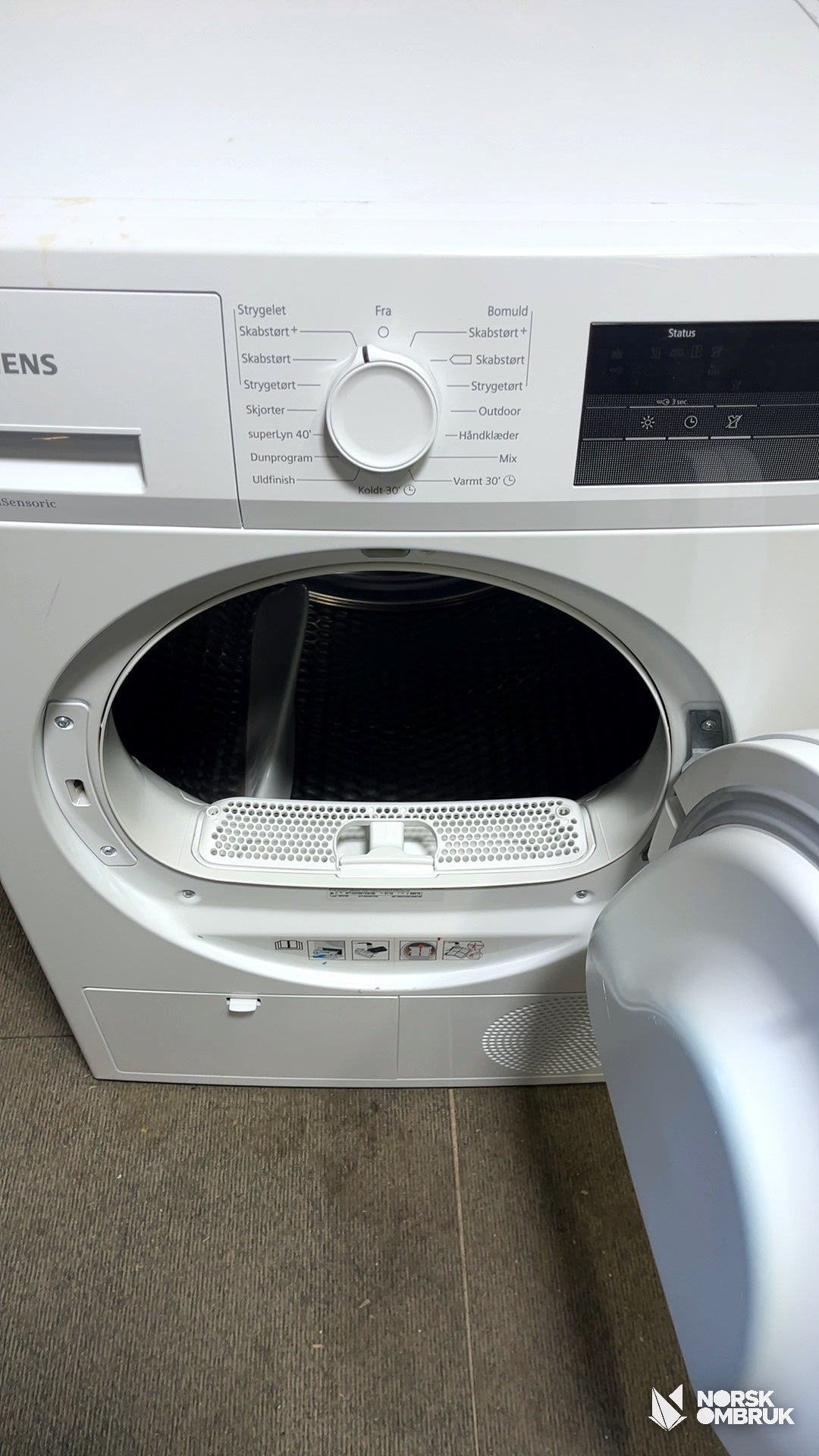 Siemens WT43H007DN tørketrommel Tørketrommel - Norskombruk.no