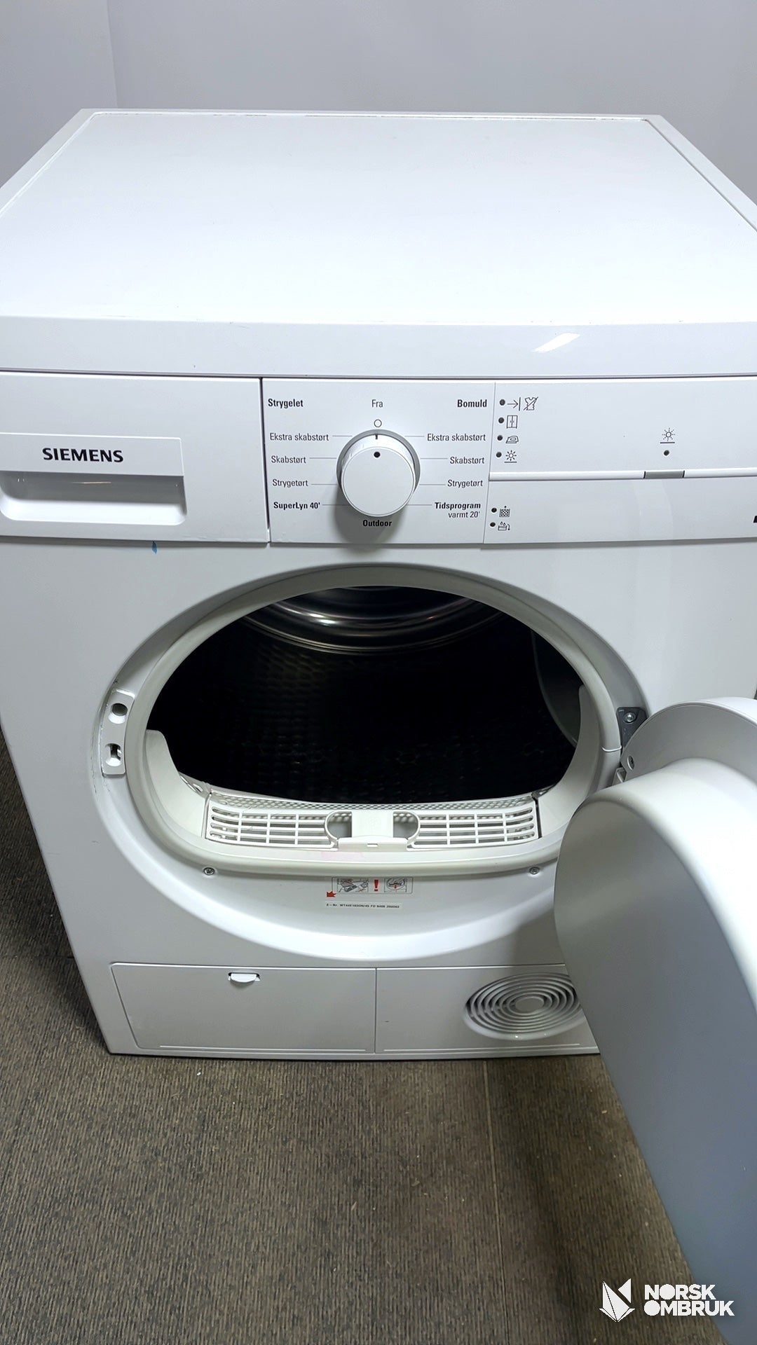 Siemens WT44E103DN tørketrommel Tørketrommel - Norskombruk.no