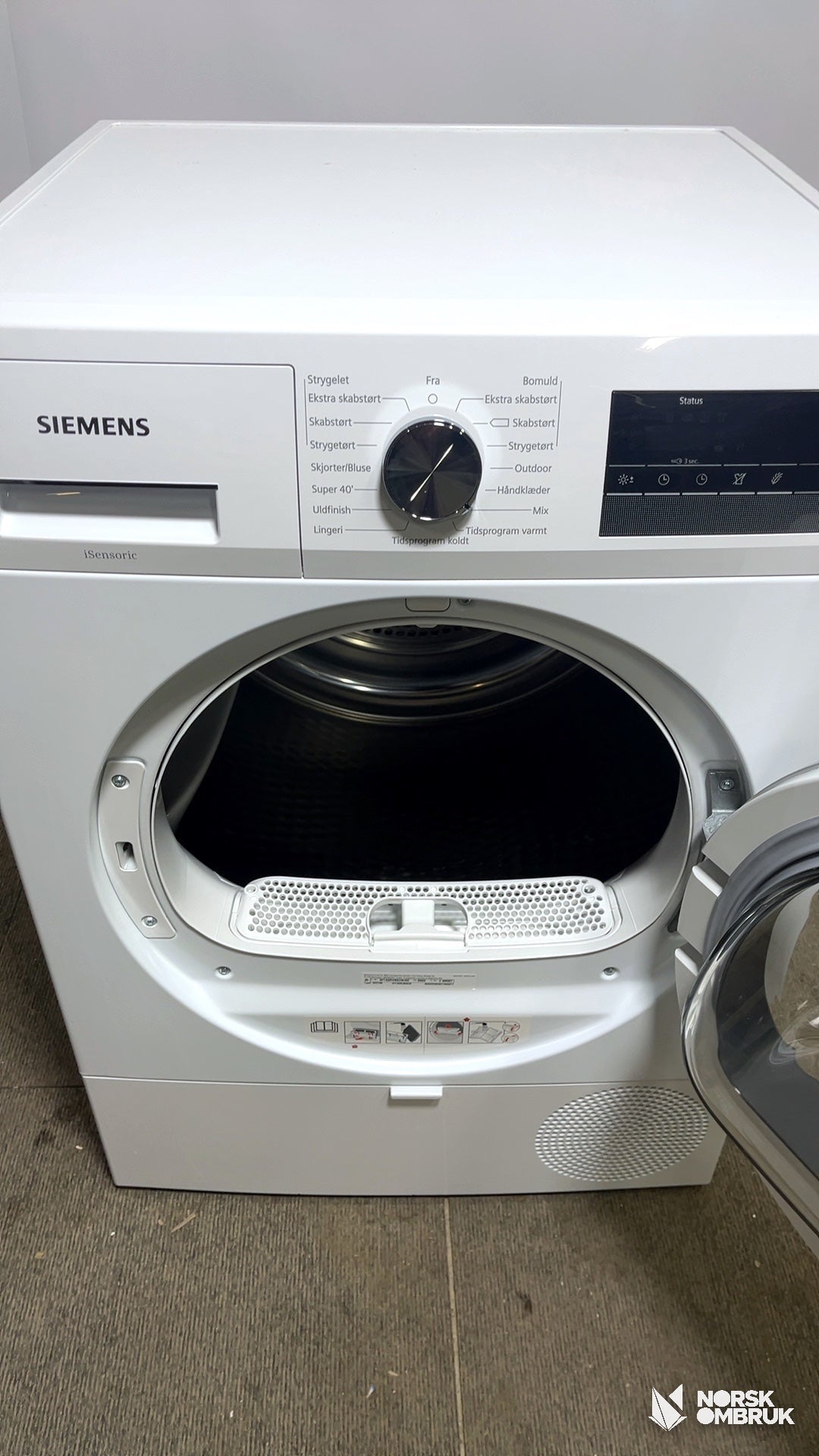 Siemens WT45RVB8DN tørketrommel Tørketrommel - Norskombruk.no